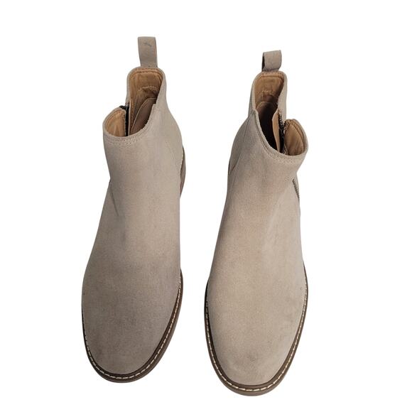 Crown Vintage Shoes - Crown Vintage Women's Beige Ankle Boots Side Zip Size 9.5W 12725-2822